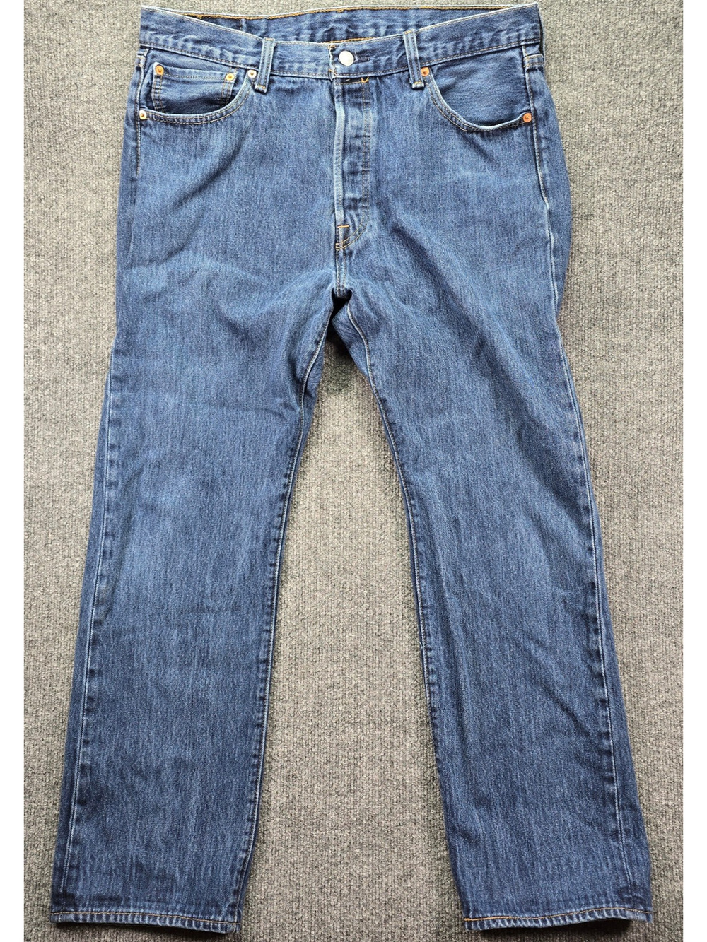 Levis 501 XX Jeans 35x30 Blue Denim Straight Leg Button Fly Regular Fit Cotton